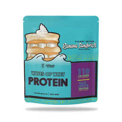 Waves of Whey Protein - Peanut Butter Banana Sandwich