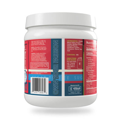 NorthBound Nutrition Protein All Natural Protein Blend (80% Isolate/20% Casein) - Cinnamon Frosting - 12 Servings
